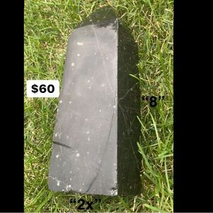 Polished Black obsidian pyramid point